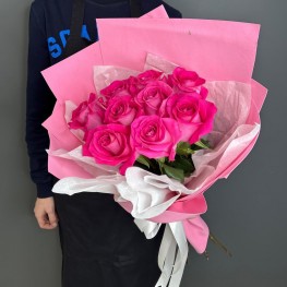 11 pink роз